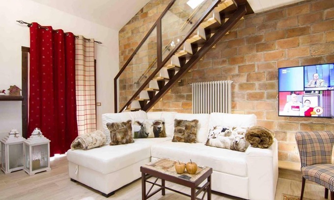 Vignanello Apartment | Homerez - Spacious studio for 7 ppl. with balcony at Vignanello