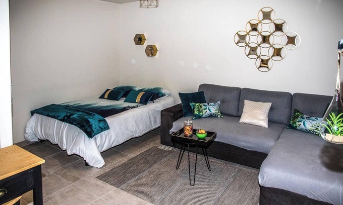 Abondant Apartment | Homerez - Studio in Abondant with parking.