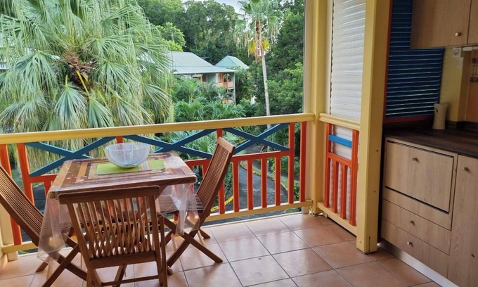 Sainte-Anne Apartment | Homerez - Studio in Sainte-Anne with terrace.