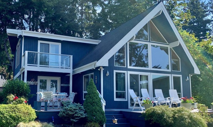 Burley House | Hood Canal "Seaside Chalet". Beautifully updated and decorated. Lovely setting!