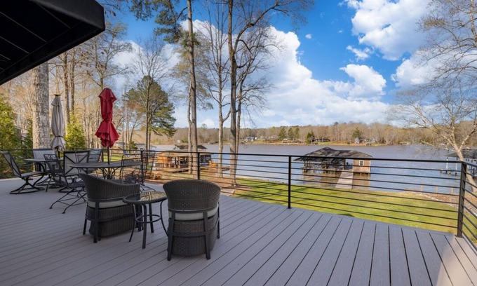 Macon House | Hot Tub, Dock, Large Deck, Firepit, Tiki bar