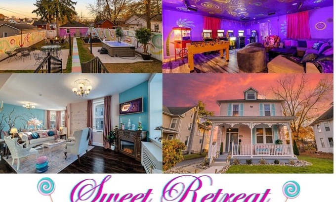 Annville House | Hot Tub, Game Room, Near Hershey, Candy Theme, Unique