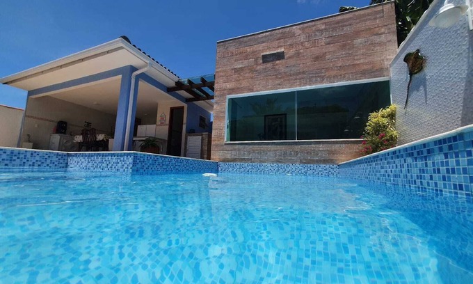 Unamar House | House Azul, with swimming pool and whirlpool, family atmosphere.