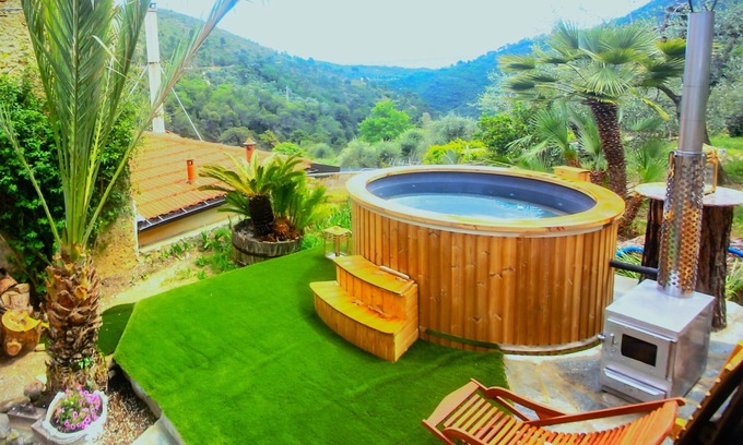 Camporosso House | house swimming pool and jacuzzi sea view in the heart of olive treesn