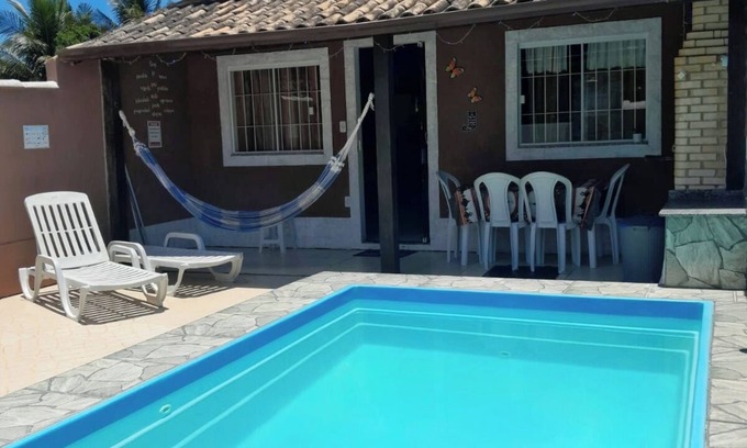 Unamar House | House with pool, barbecue, 250 meters from the beach