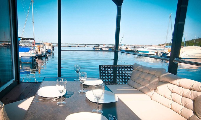 Braunsbedra Boat Rental | Houseboat Seezeit Geiseltalsee Holiday on the water including 2 stand up paddle boards