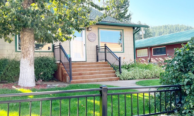 Hill City House | Ideal downtown location with a hot tub! It's perfect for families + friends - min away from sites!