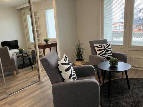 Rauma Apartment | Ihastuttava yksiö loistopaikalla
