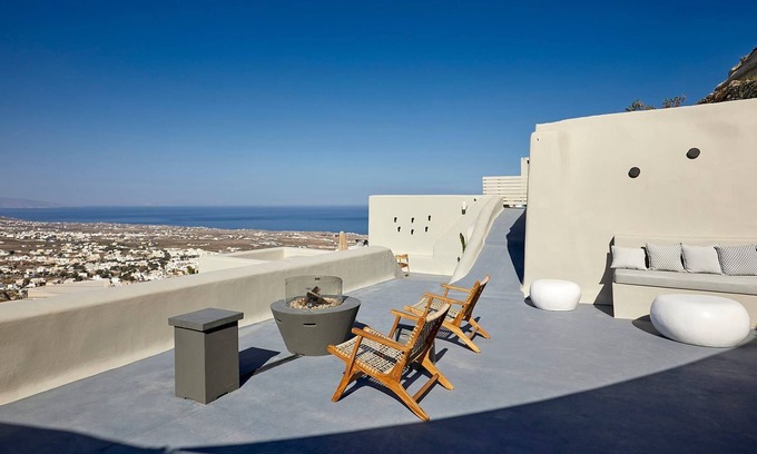 Pyrgos Villa | Impressive Santorini Apartment | 1 Bedroom Suite | Apartment Moe | Furnished.
