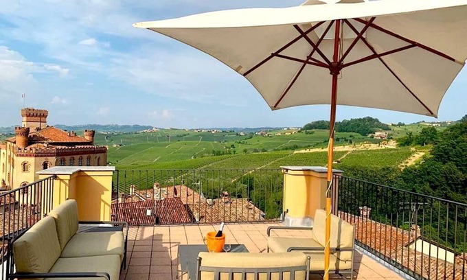 Barolo Condo | In central BAROLO - Private apt w/Huge Terrace w/360 degree views of vineyards!