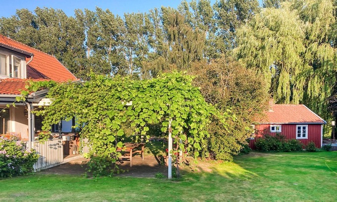 Vitaby House | In idyllic location, surrounded by apple orchards and water on the property, this comfortable and co
