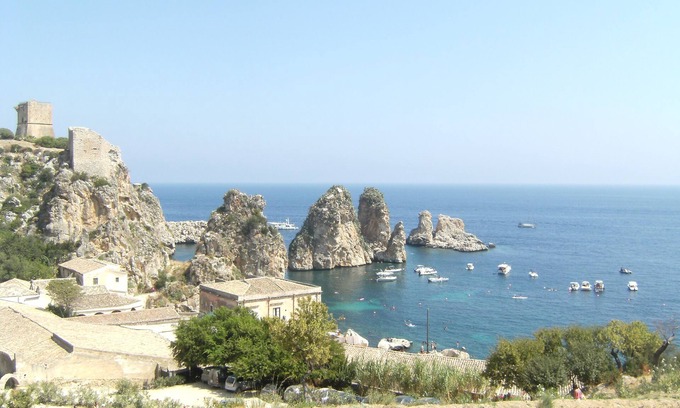 Scopello Villa | Independent villa surrounded by greenery, wonderful view of the Gulf;