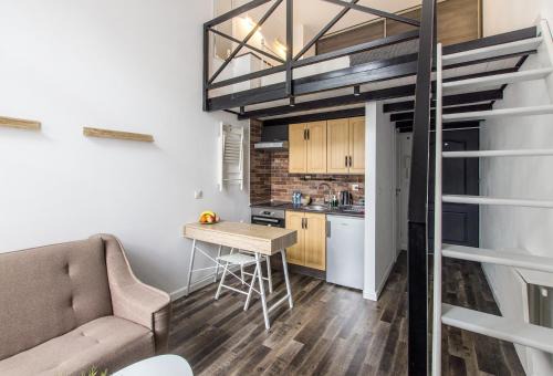 Krzyki Apartment | Indigo 2 Apartment z antresolą