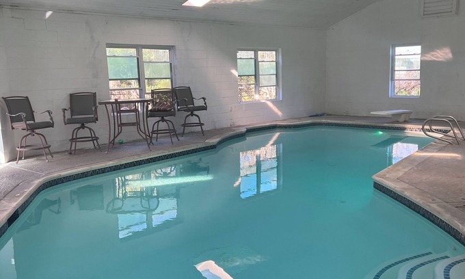 Southeast Houston House | Indoor heated pool, hot tub, steam room, and pool table!