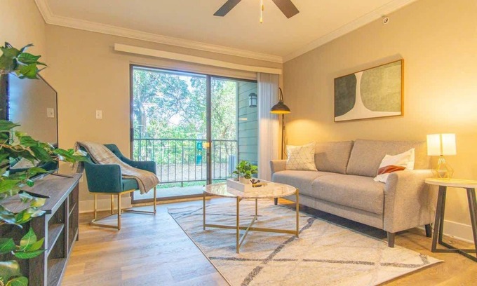 North Arlington Apartment | Indulge in Luxury: 1BR King Suite | Unwind in Para