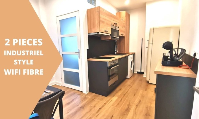 Mulhouse Apartment | Industrial Style 🔶 5 min Station🔸