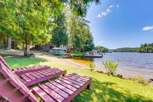 Inlet House | Inlet Lakefront Home Private Dock and Beach Access!