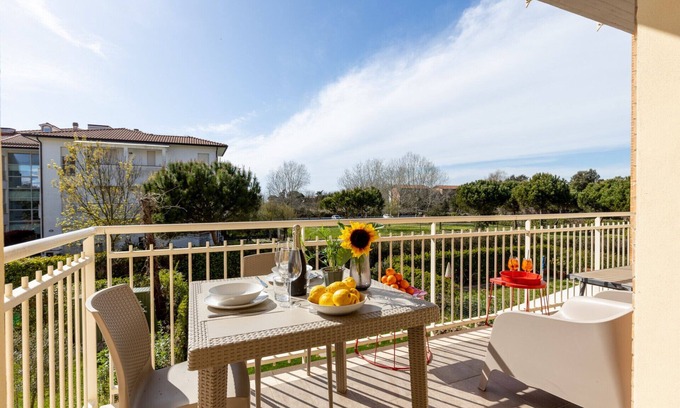 Calambrone Apartment | Elegant Seaside Apartment with Pool and Parking