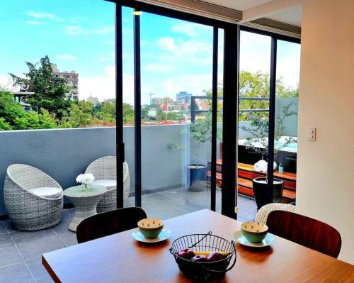 Del Valle Apartment | Jacuzzi para momentos especiales con AC