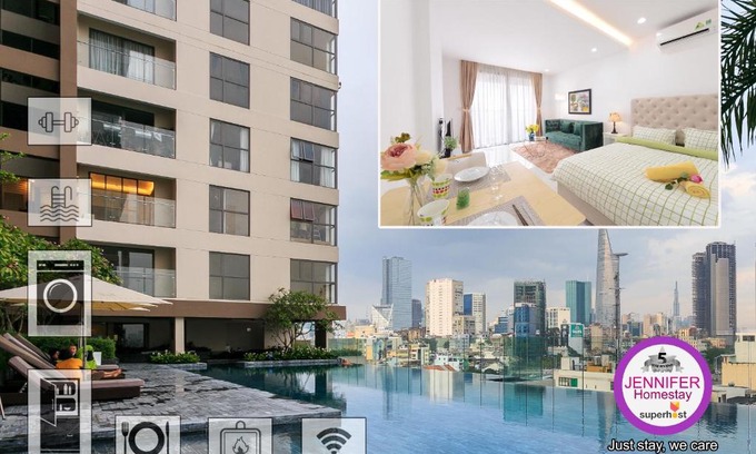 Bach Dang Riverside Apartment | JENNIFER HOUSE #Pool A37