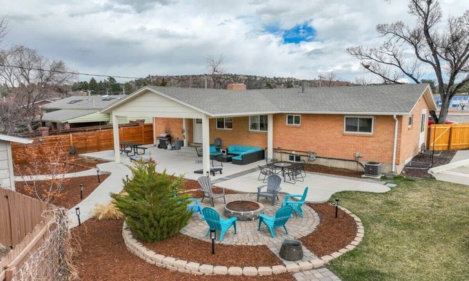 East Colorado Springs House | Jumpshot Junction! Hoops & Fire Pit Retreat