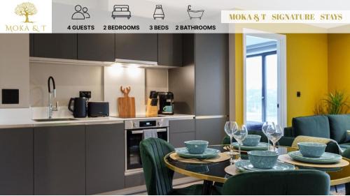 Holbeck Apartment | Jungle Luxe Retreat, 2Bed 2Bath Leeds, Center & Stadium