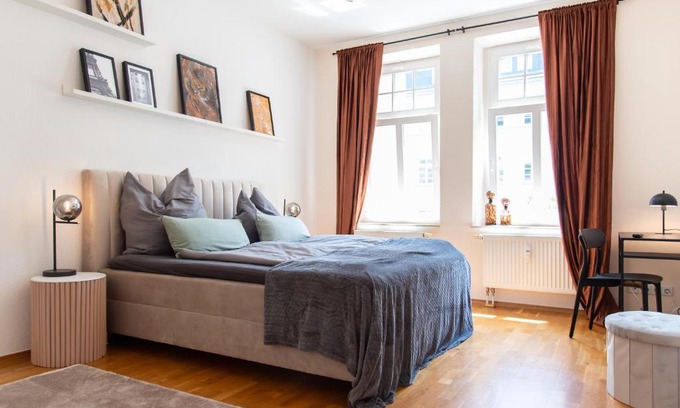 Kaßberg Apartment | Kaßberg - Studio mit Balkon, Netlfix und Wifi