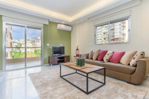 Antelias Apartment | Kali - Charming 2-BR Apt & Balcony in Antelias