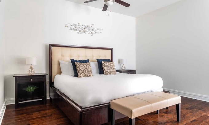 Waller Creek District Apartment | Kasa | Comfy Suite + Laptop Friendly | Austin