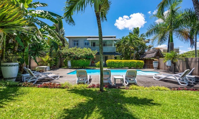 Pointe aux Canonniers Apartment | Kisana Residence - Studio with spacious balcony shared pool garden