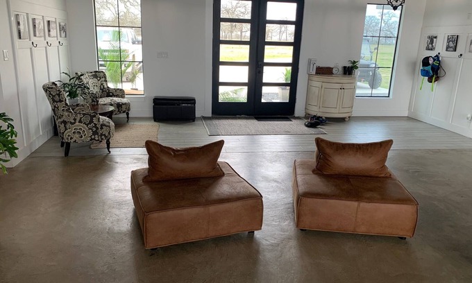 Somerville House | Kyle Field is easily accessible! Modern home with pool/hot tub & amazing views!