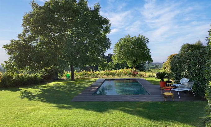 Blaison-Gohier House | L'Ancienne Forge - Piscine avec très belle vue