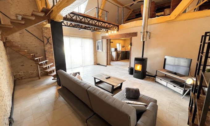 Thorigne-sur-Due House | L'Industriel - Jardin - 6 personnes - Rêve au Mans