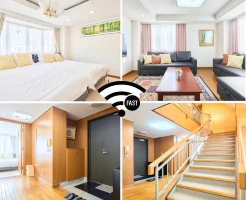 Sendagi Apartment | L-Large 3Bedroom Luxury Condo, 140sqm Max 19 PPL, 7mins walk to station, Elevator,QuiteArea