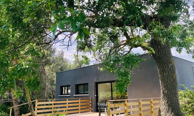 Durban-Corbieres House | « La Cabane » Mur de Verre Xxl, vue Panoramique