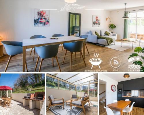 Salles-Curan House | La Casa Lucas - Clim, Wifi, Lits XL, Jardin & Lac