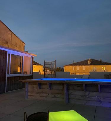 Port-la-Nouvelle Apartment | La Novèla, Maison de Village Rooftop