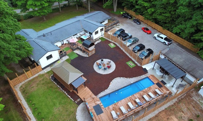 Lake Ann Cabin | Lake Ann Lodge – Heated Pool, Hot Tub, Sauna & Game Rooms | Near Traverse City