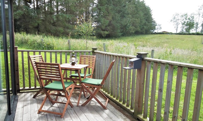 Welton Cabin | Lake District lodge near Greystoke with wood burner and views toward Blencathra.