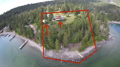 Woods Bay House | Lake Hospitality LLC Woods Bay property on Flathead Lake in Bigfork MT with 2 homes
