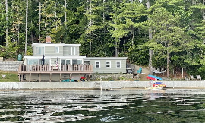 Acton House | Lake house w/deck overlooking Mousam Lake