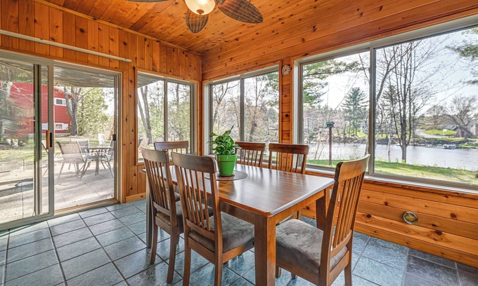 Lake Wissota House | Lake Wissota Home w/Private Dock + Fire Pit!