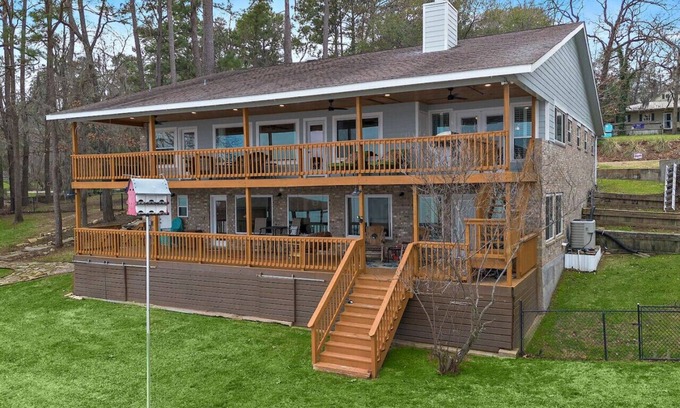 Onalaska House | Lakefront Getaway with Dock and Water Toys