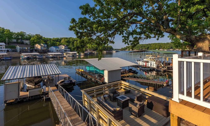 Rocky Mount House | Lakefront Home with Private Dock in Lick Branch Cove