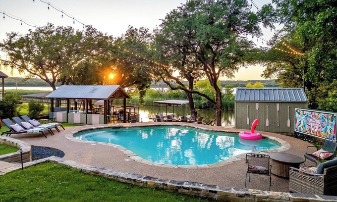 Dennis House | Lakefront Oasis: Pool, Hot Tub, Veranda, Fire Pit, Covered Dock w/Scenic Views