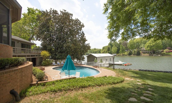 Dixie - Berryhill House | Lakefront Retreat: Pool, Hot tub, Screened Porch & Privacy