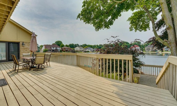 Shelby Township House | Lakefront Shelby Twp Getaway with Swim Pond!