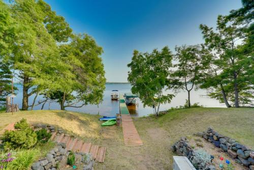 Stone Lake House | Lakefront Wisconsin Home - Deck, Fire Pit and Kayaks