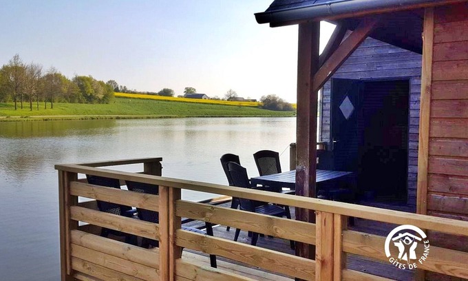 Villiers-Charlemagne Cottage | Lakeside Chalet with Private Fishing Dock, Terrace, and Game Room - 5-7 Guests