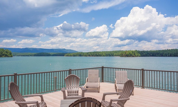 Nebo House | Lakeside Pagoda-Lake and Mountain Views- Easy Walk To Private Dock W/Boat Slip